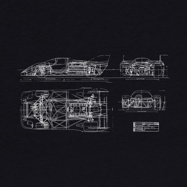 Porsche 917 Blueprint by FASTER